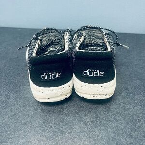 Hey Dude Kids Black and White loafers